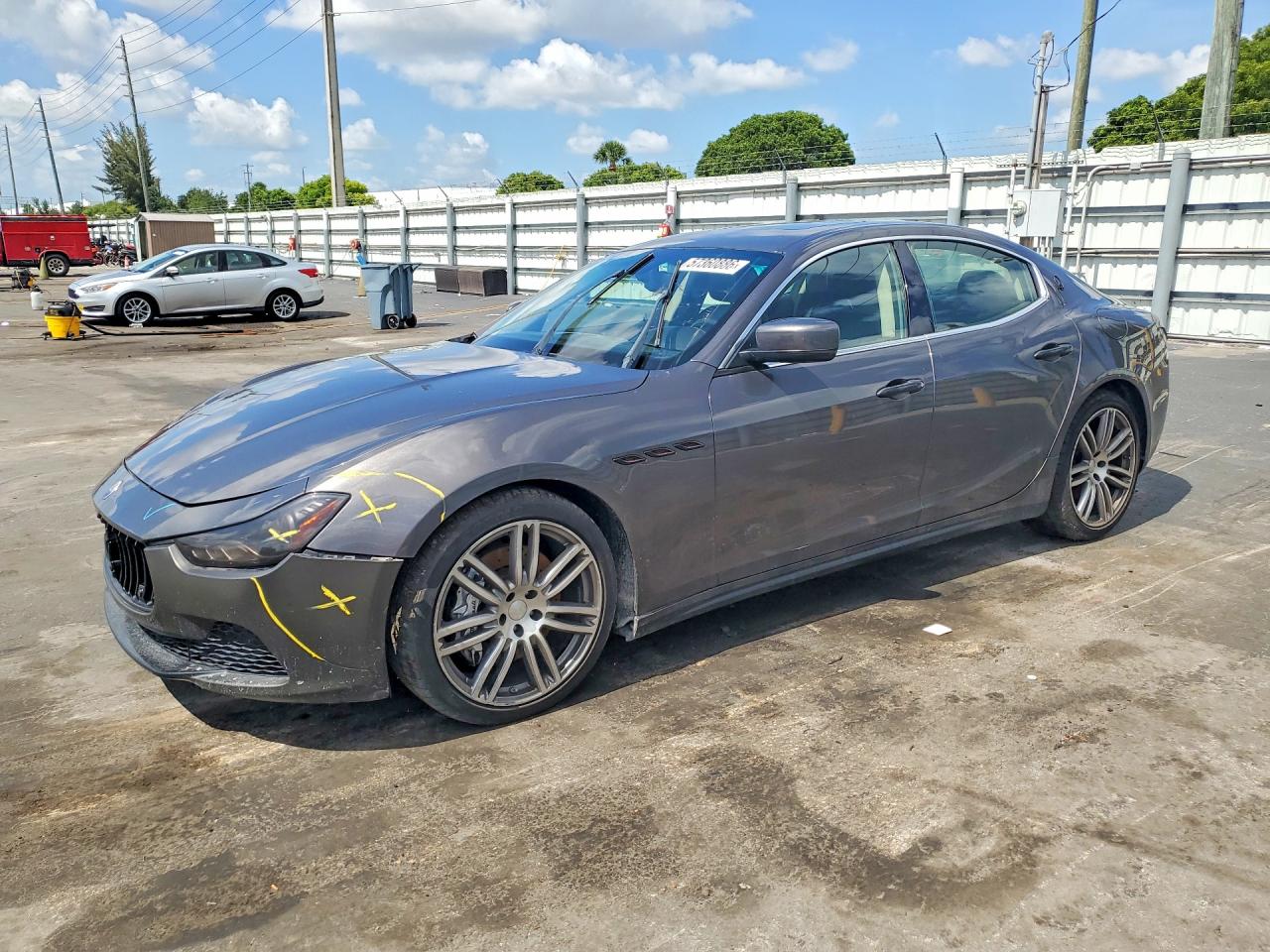 2014 Maserati Ghibli S Q4, VIN ZAM57RTAXE1125207 — Front end