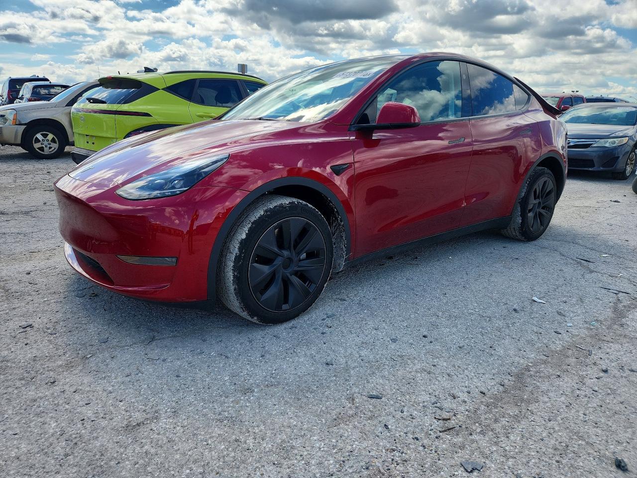 2024 Tesla Model Y, VIN 7SAYGDED9RF102738 — Rear end
