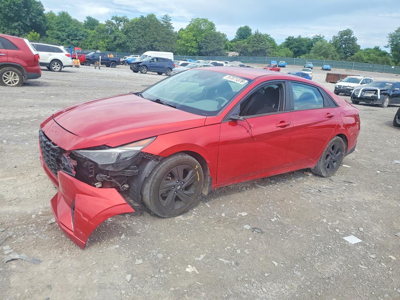 2021 Hyundai Elantra SEL, VIN 5NPLS4AG7MH052017 — Front end