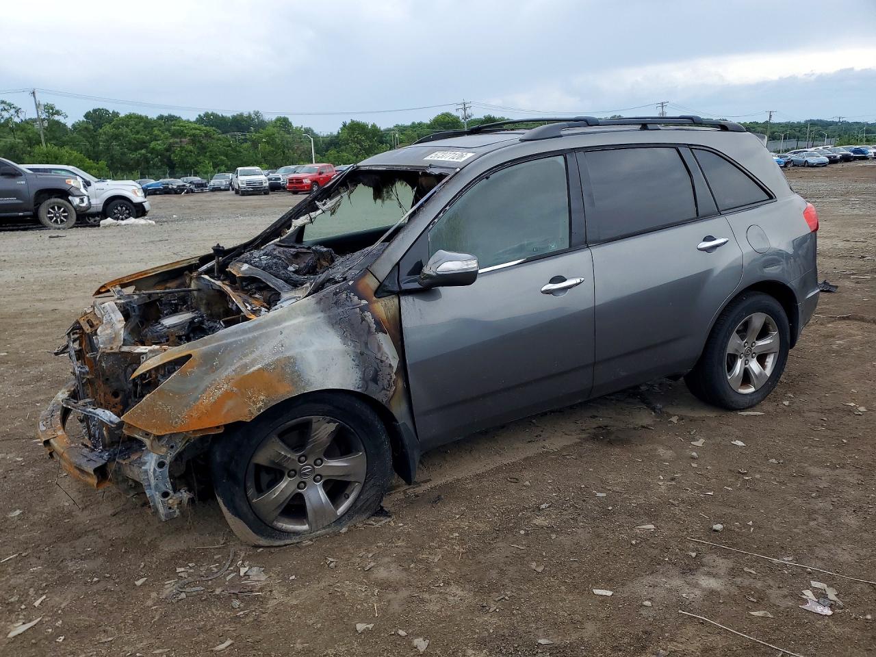 2008 Acura MDX Sport, VIN 2HNYD28838H515413 — Engine fire