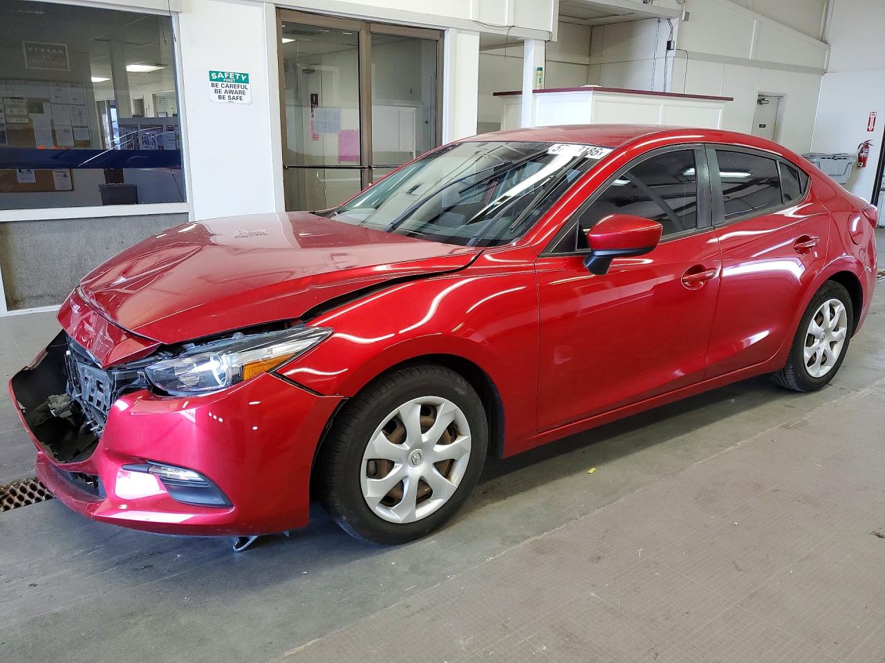 2017 Mazda 3 Sport, VIN 3MZBN1U71HM122878 — Front end
