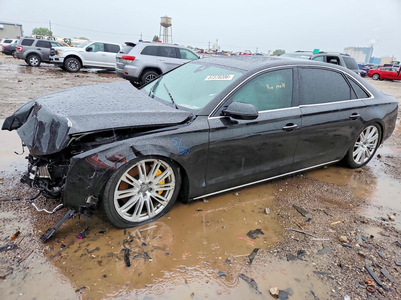 2014 Audi A8 4.0T, VIN WAUR2AFD6EN009374 — Front end