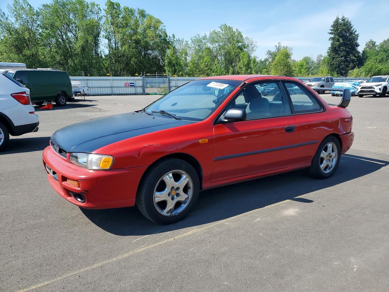 1997 Subaru Impreza L, VIN JF1GM4353VH401459 — Зад