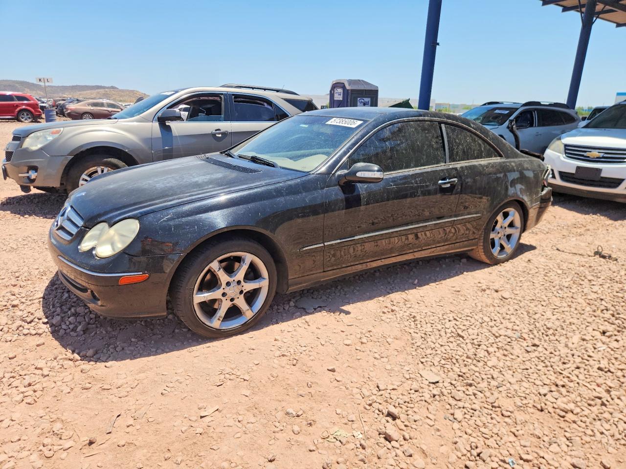 2003 Mercedes-Benz CLK 320, VIN WDBTJ65J43F021822 — Rear end
