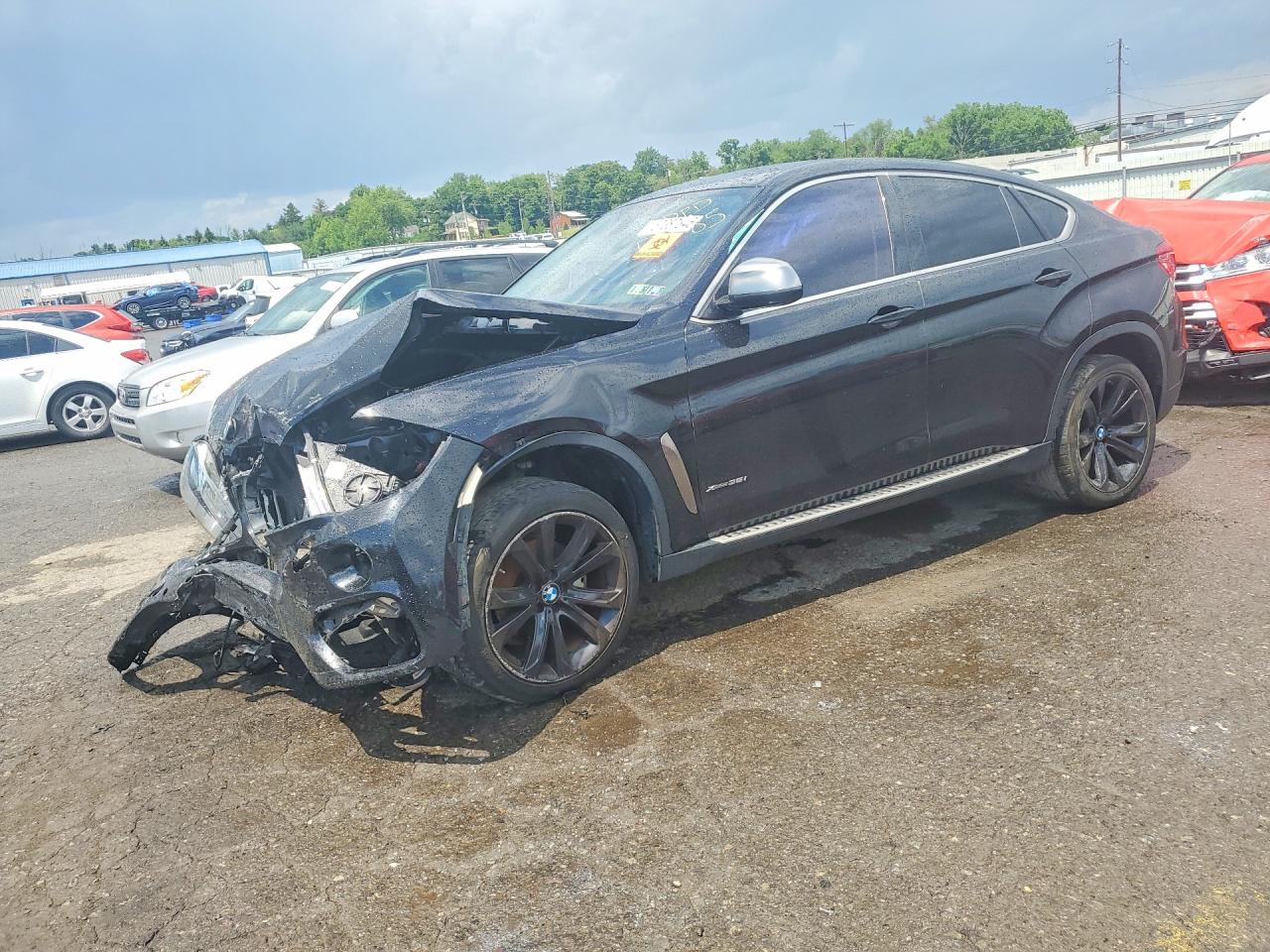 2015 BMW X6 xDrive35i, VIN 5UXKU2C52F0N75885 — Front end