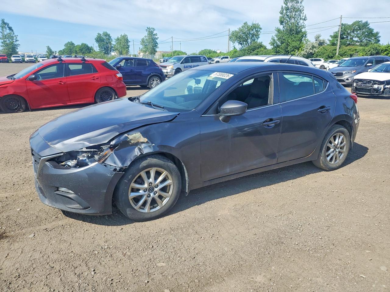 2015 Mazda 3 i Touring, VIN 3MZBM1L73FM201325 — Front end