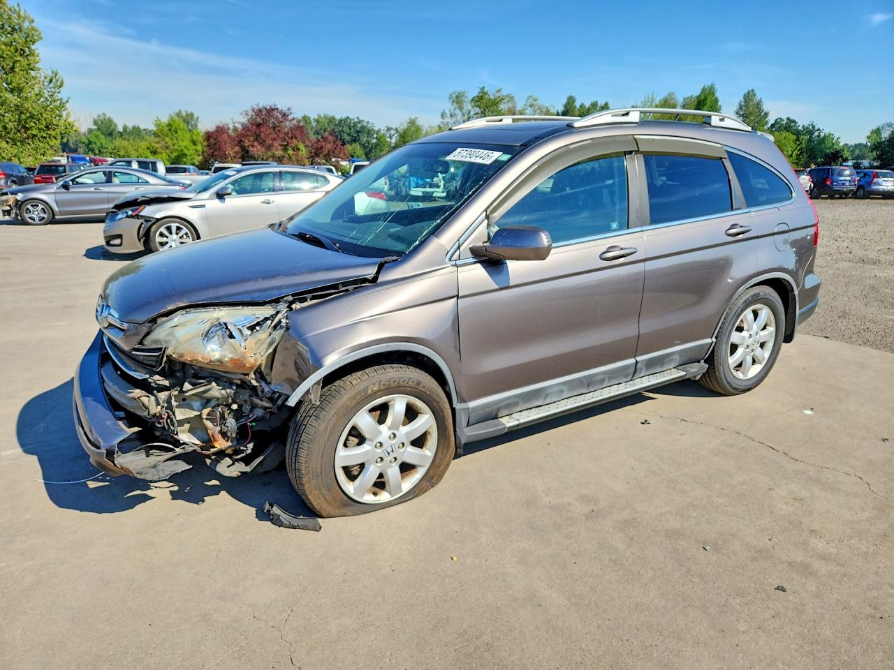 2009 Honda CR-V EX-L, VIN 5J6RE38789L008705 — Front end