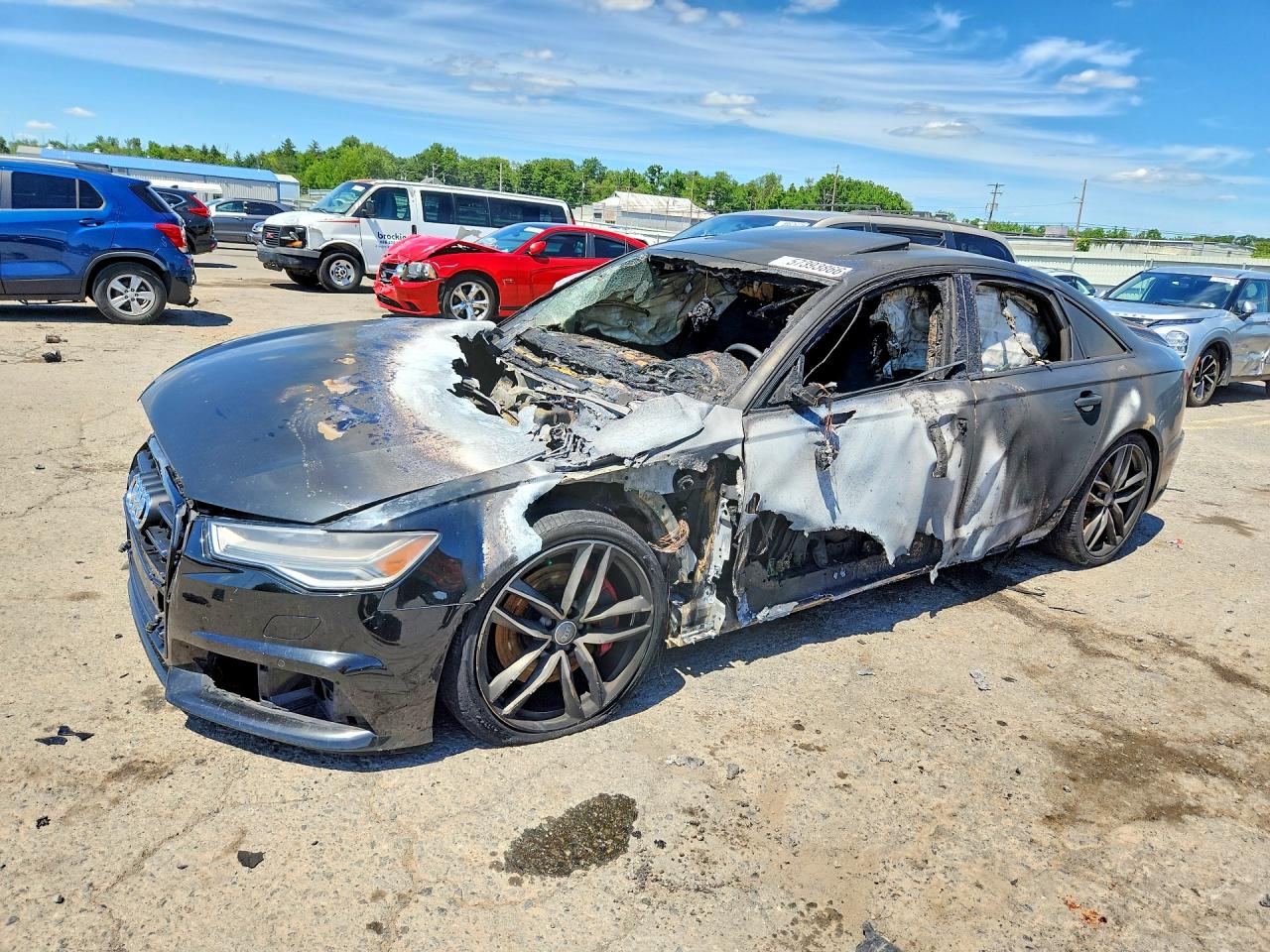 2017 Audi A6 Competition Prestige, VIN WAUF3AFC7HN106708 — Burn