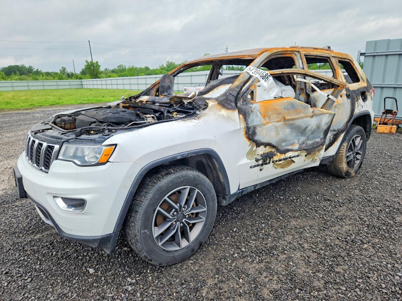 2019 Jeep Grand Cherokee Limited, VIN 1C4RJFBG8KC799321 — Interior fire