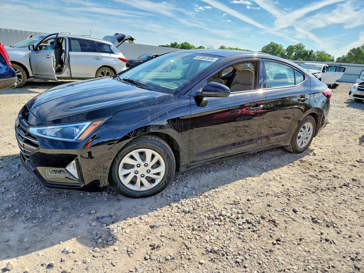2019 Hyundai Elantra SE, VIN 5NPD74LF0KH409934 — Vandalism