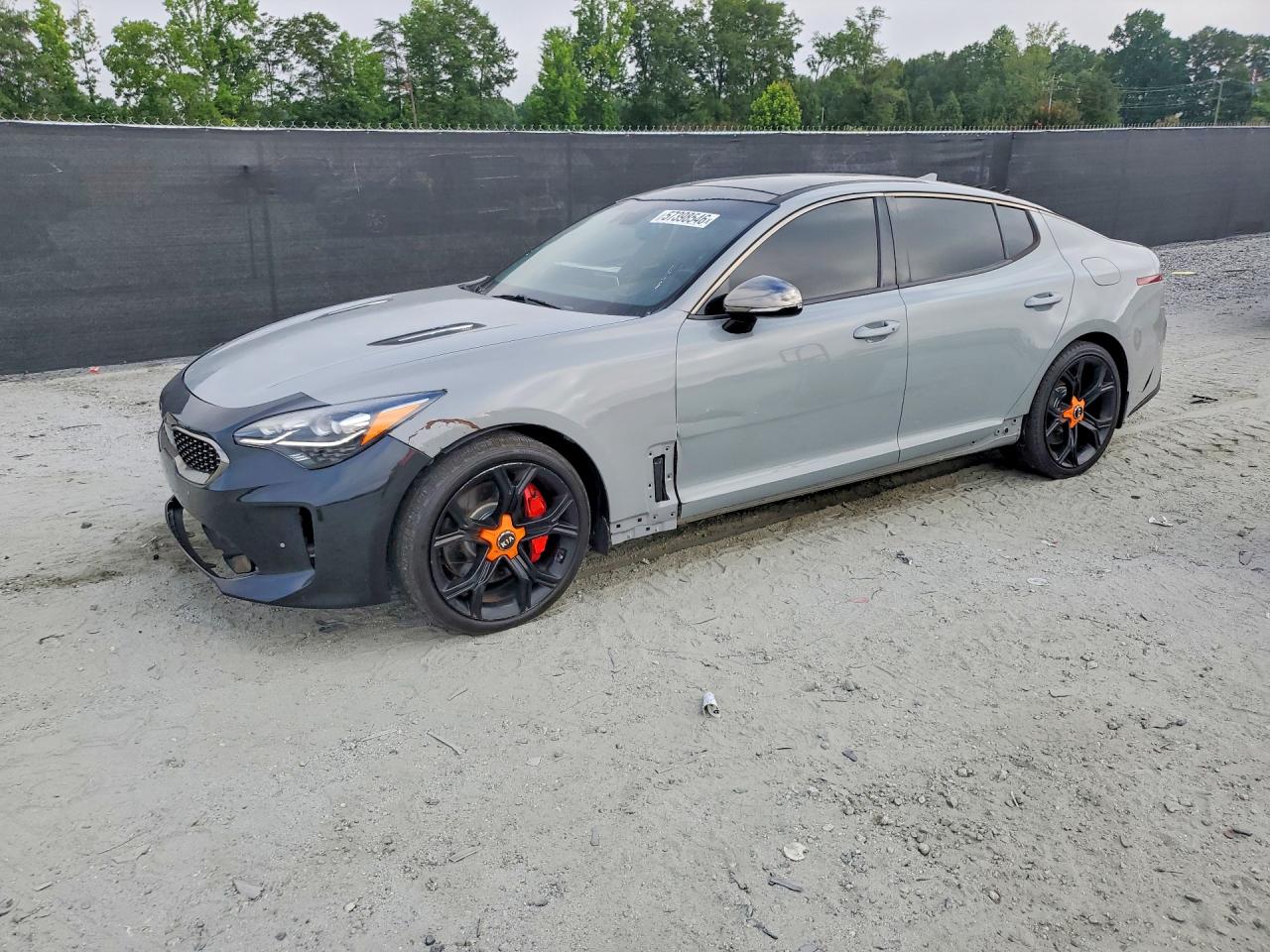 2019 Kia Stinger GT1, VIN KNAE45LC9K6061454 — Side