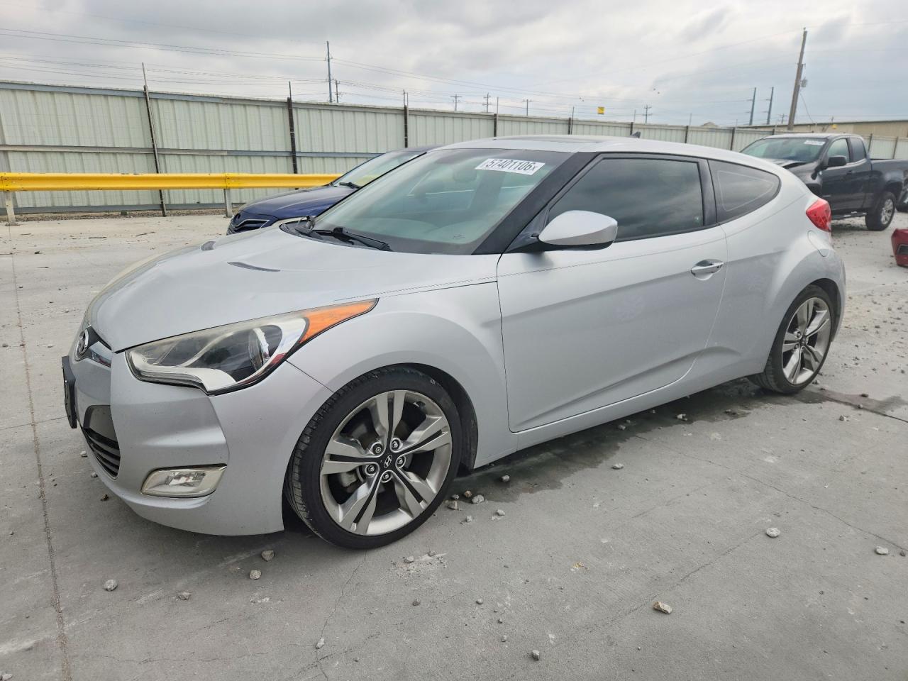 2014 Hyundai Veloster, VIN KMHTC6AD3EU188582 — Hail