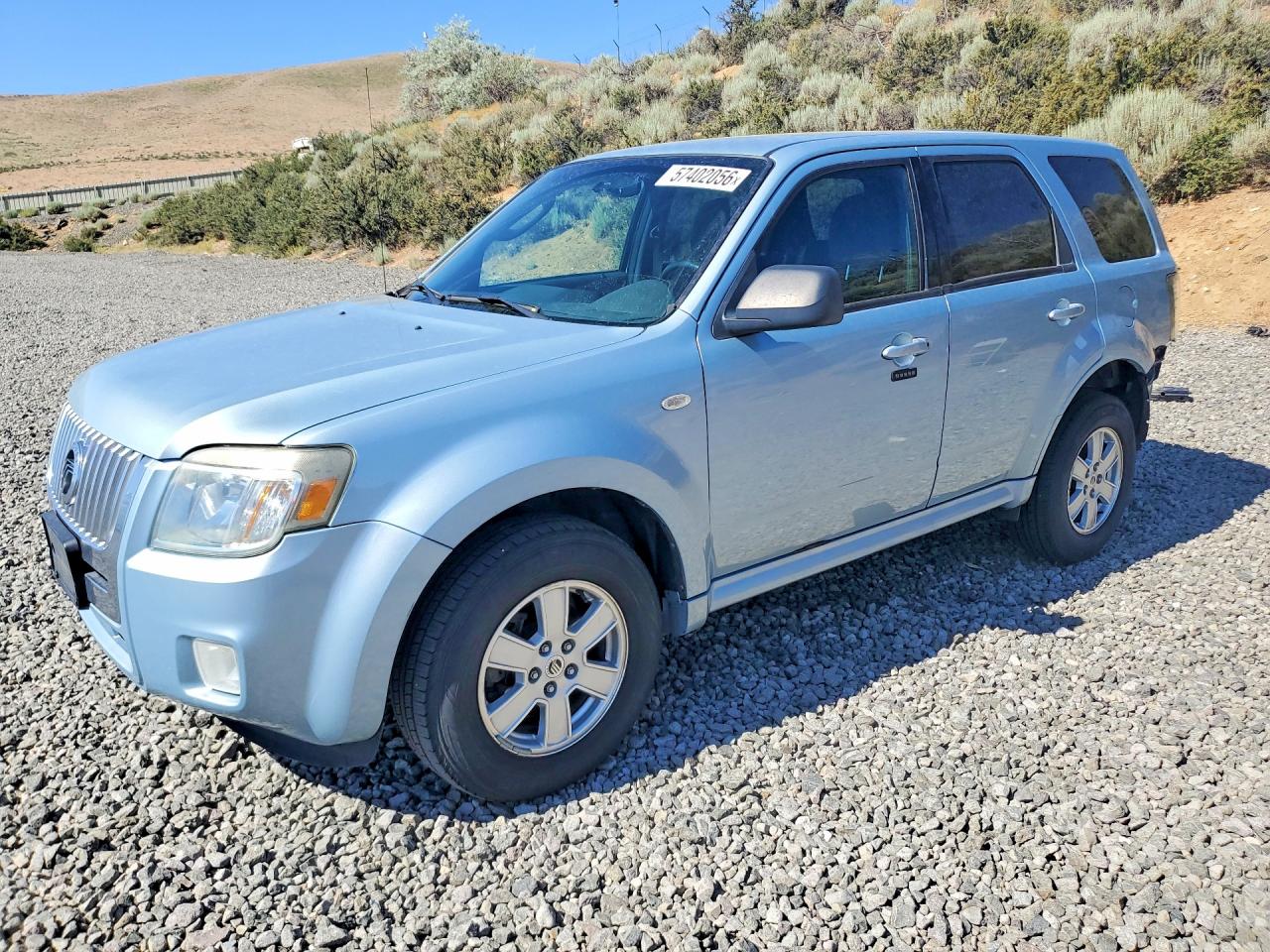 2009 Mercury Mariner, VIN 4M2CU91759KJ13438 — Rear end