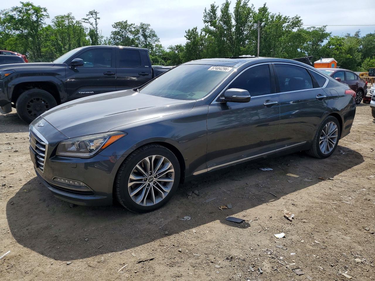 2017 Genesis G80 3.8L, VIN KMHGN4JE5HU199919 — Вандализм
