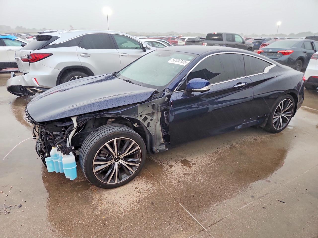 2021 Infiniti Q60 Luxe, VIN JN1EV7KK5MM410681 — Front end