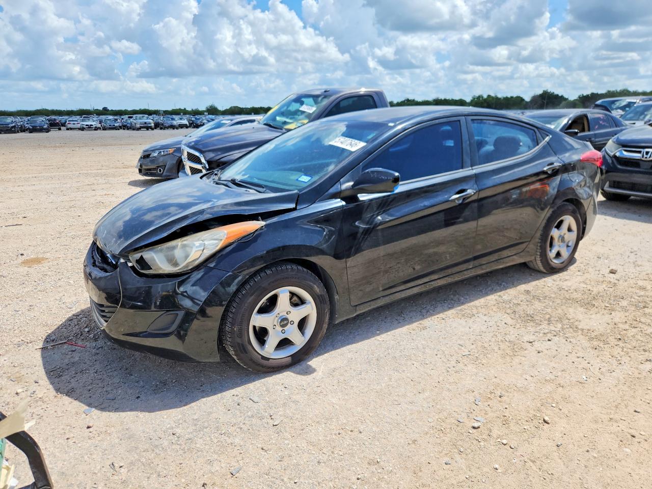 2011 Hyundai Elantra GLS, VIN KMHDH4AE2BU135709 — Front end