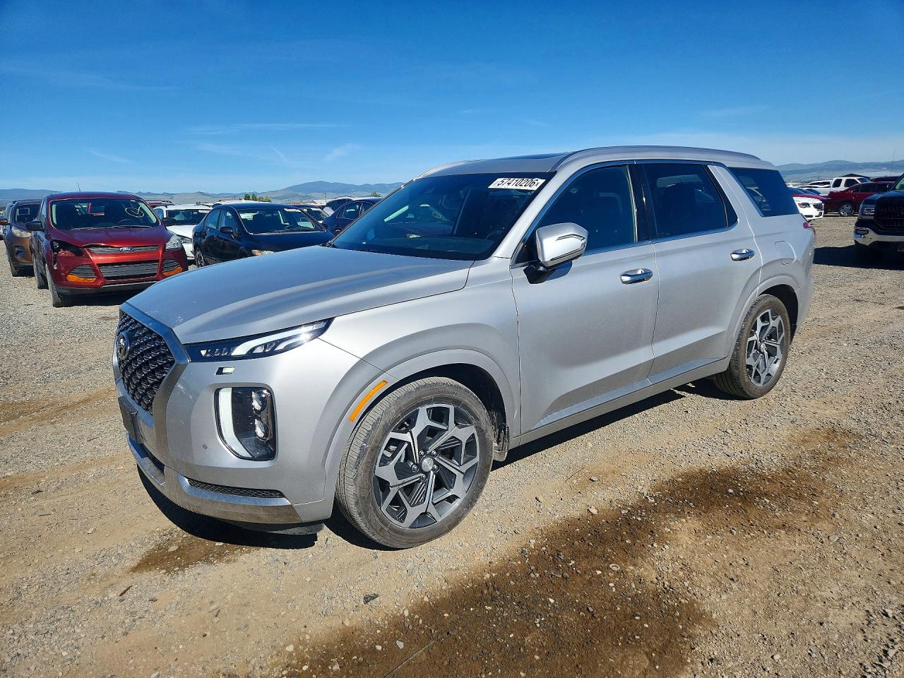 2022 Hyundai Palisade Calligraphy, VIN KM8R7DHE6NU442304 — Rear end