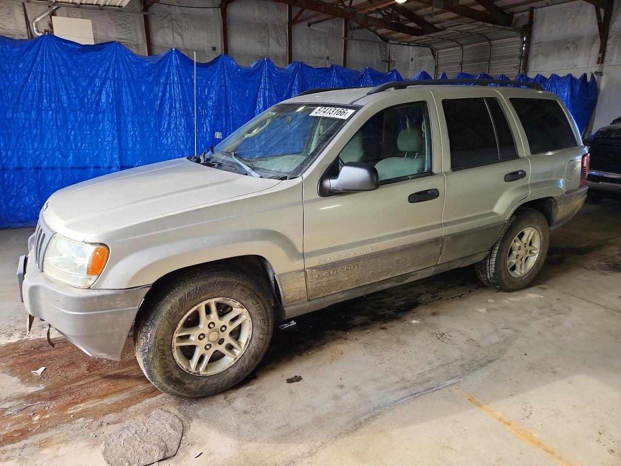 2004 Jeep Grand Cherokee Laredo, VIN 1J4GW48S34C238675 — Пожар