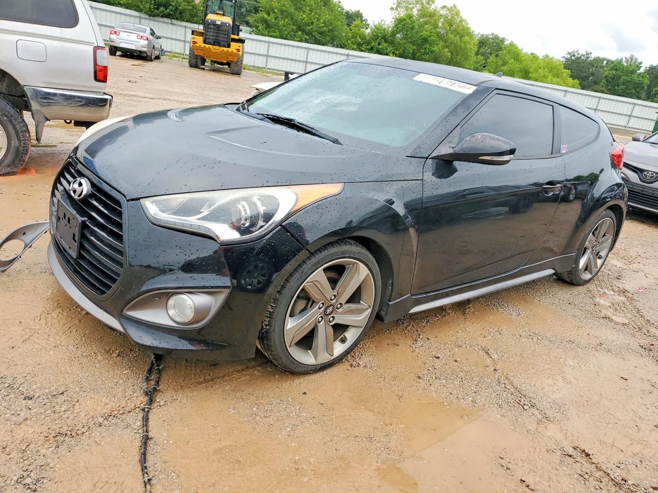 2013 Hyundai Veloster Turbo, VIN KMHTC6AEXDU154145 — Front end