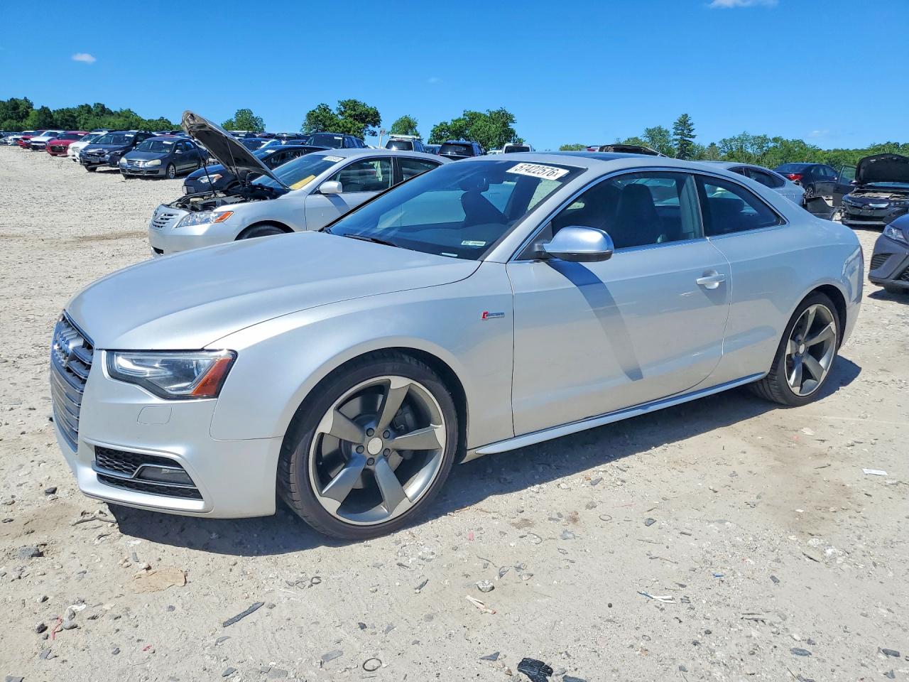 2013 Audi S5 Prestige, VIN WAUVGAFR1DA006481 — Мелкие вмятины и царапины