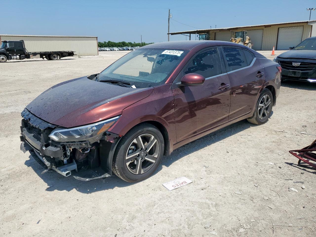 2025 Nissan Sentra SV, VIN 3N1AB8CV8SY247914 — Фото с аукциона