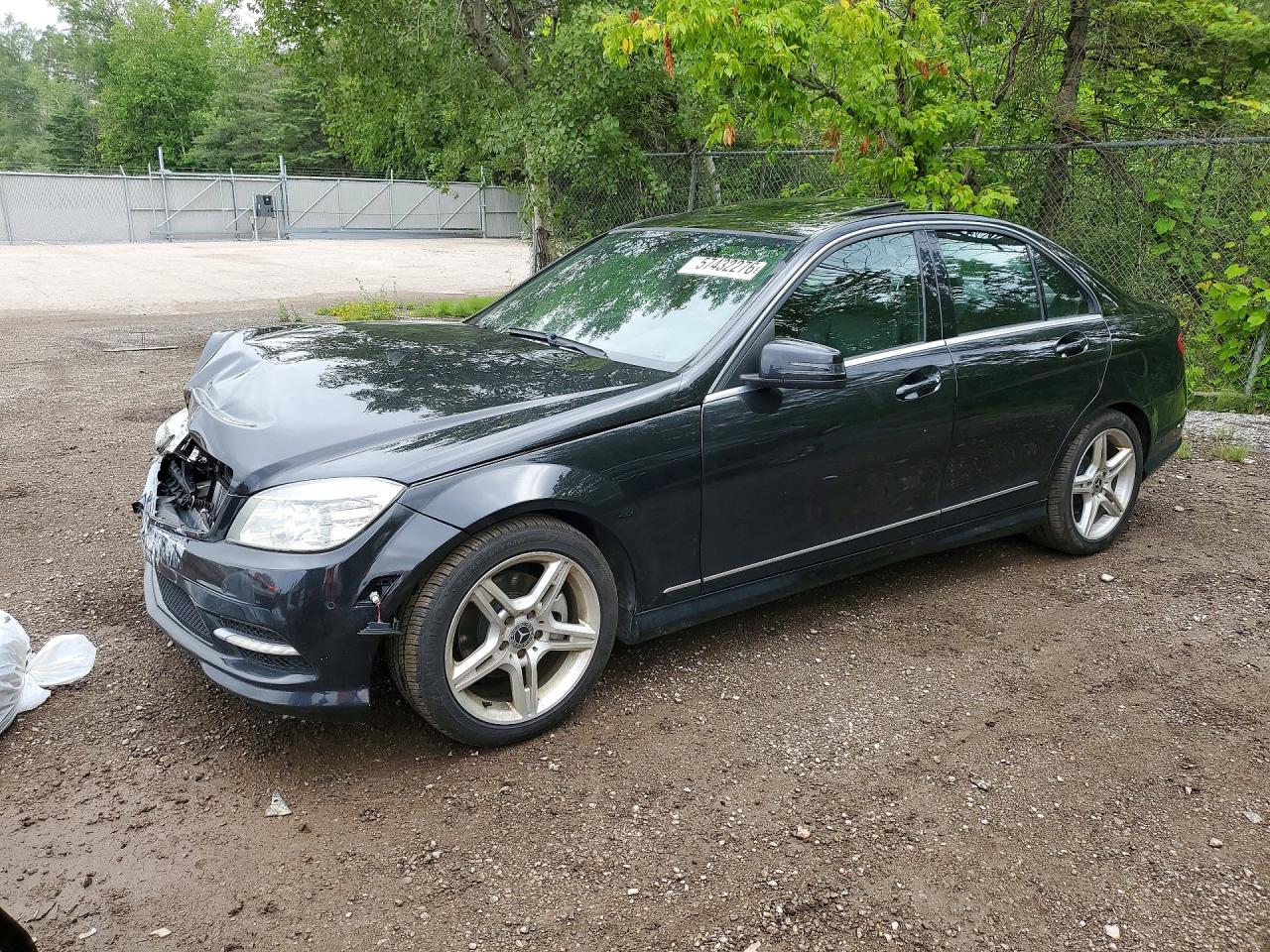 2011 Mercedes-Benz C, VIN WDDGF5CB8BA512292 — Front end