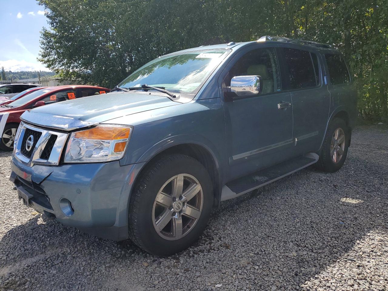2011 Nissan Armada Platinum, VIN 5N1AA0NCXBN610512 — Front end