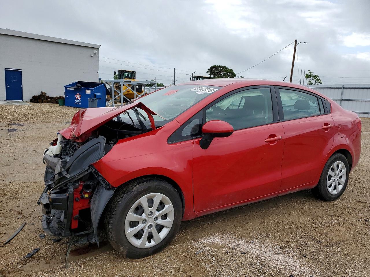 2013 Kia Rio EX, VIN KNADN4A38D6134743 — Front end