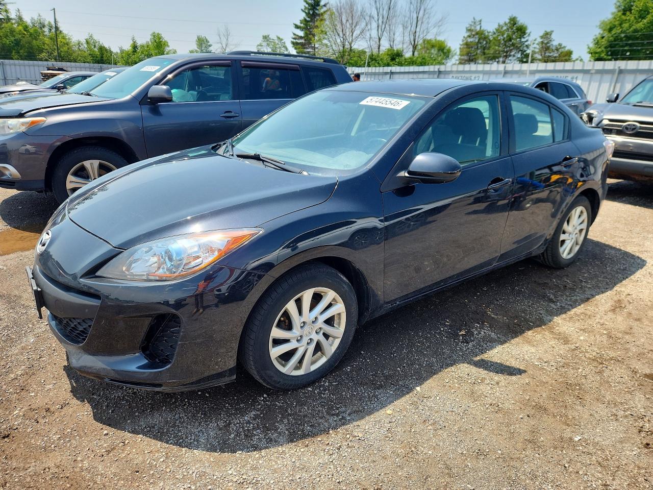 2012 Mazda 3 i Touring, VIN JM1BL1V76C1672980 — Rear end