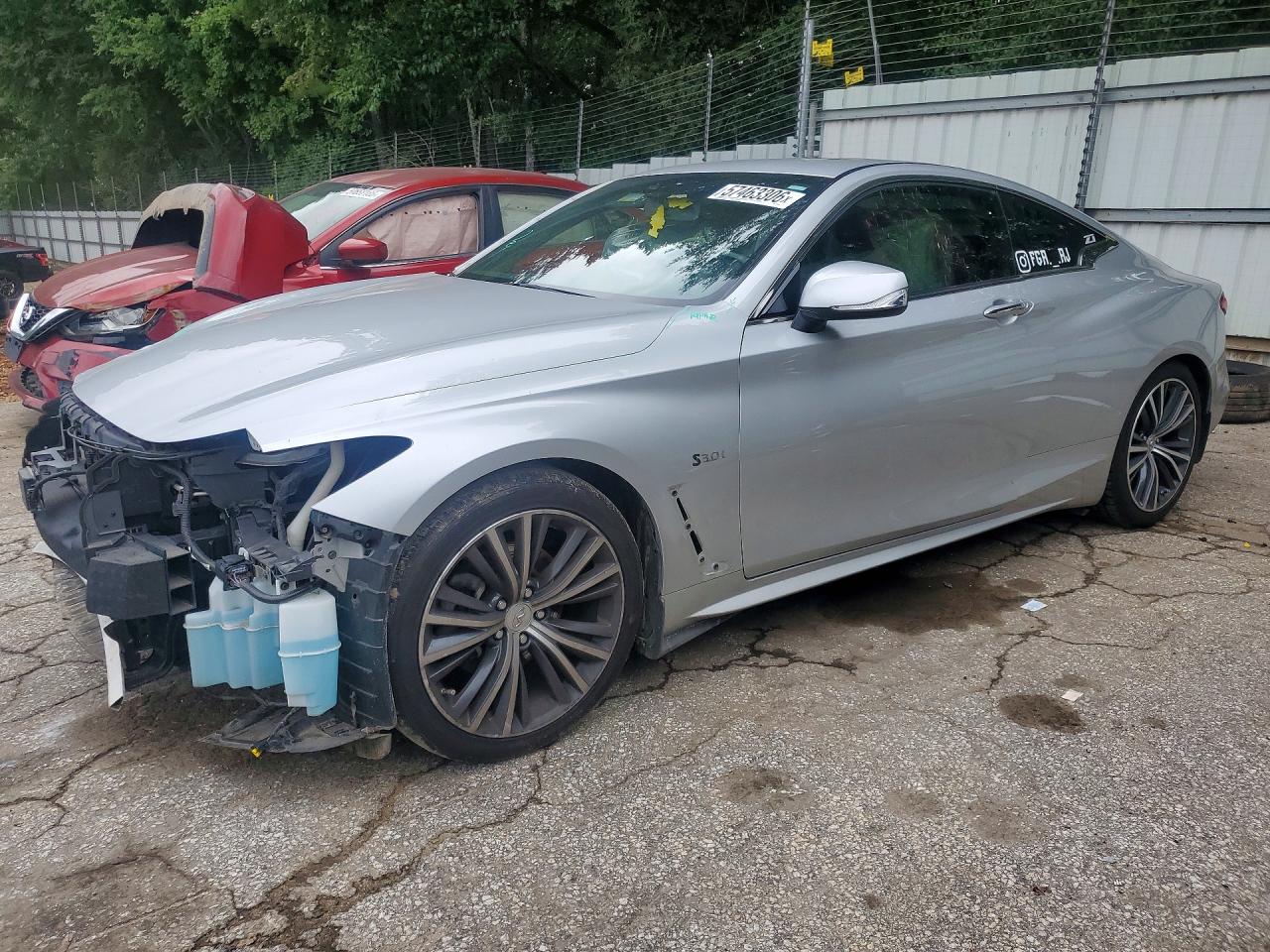 2019 Infiniti Q60 Luxe, VIN JN1EV7EK6KM231283 — Front end