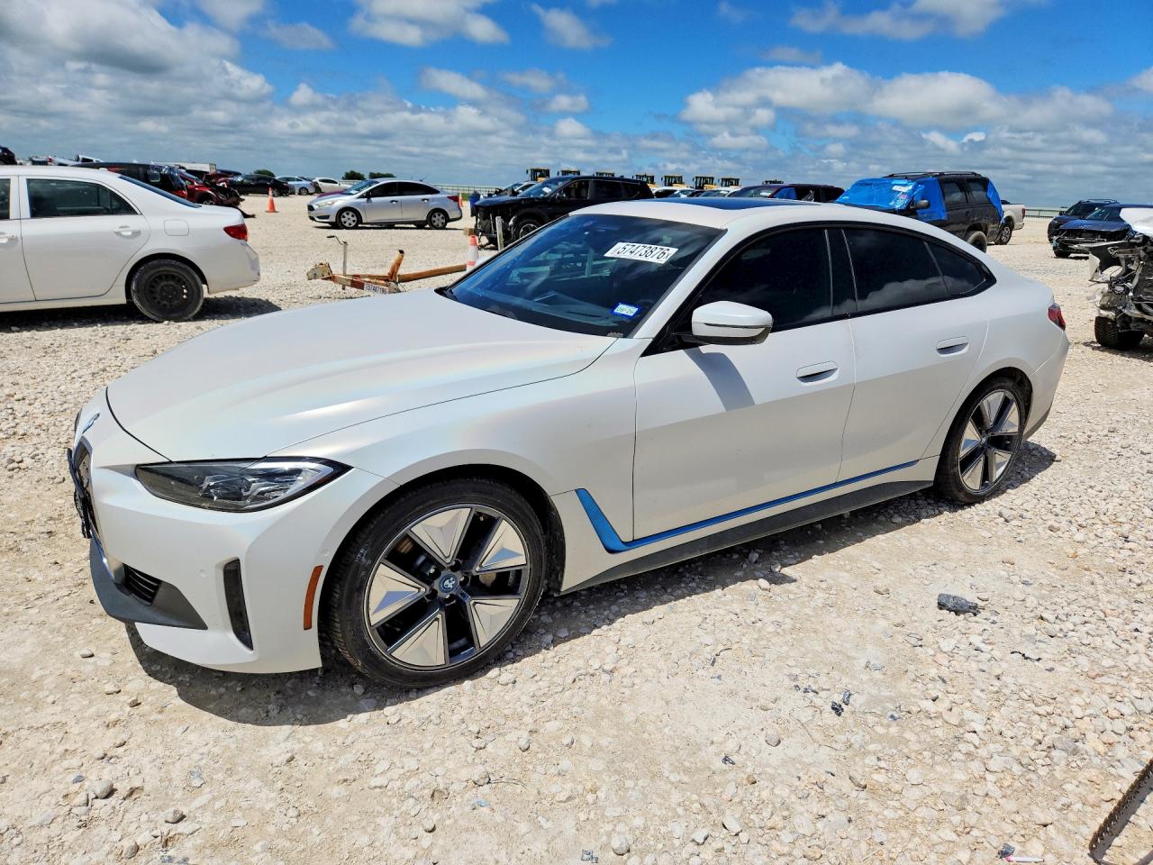 2023 BMW i4 eDrive40, VIN WBY73AW02PFP85873 — Side