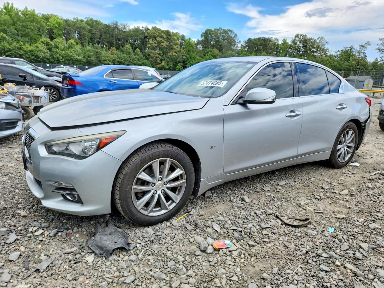 2014 Infiniti Q50 Premium, VIN JN1BV7AR9EM702515 — Rear end
