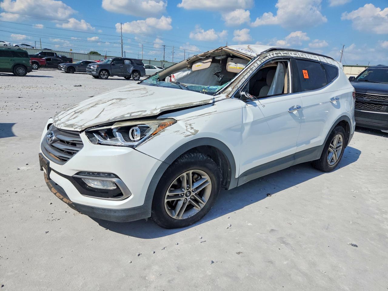 2017 Hyundai Santa Fe 2.4L, VIN 5XYZU3LB5HG398340 — Rollover