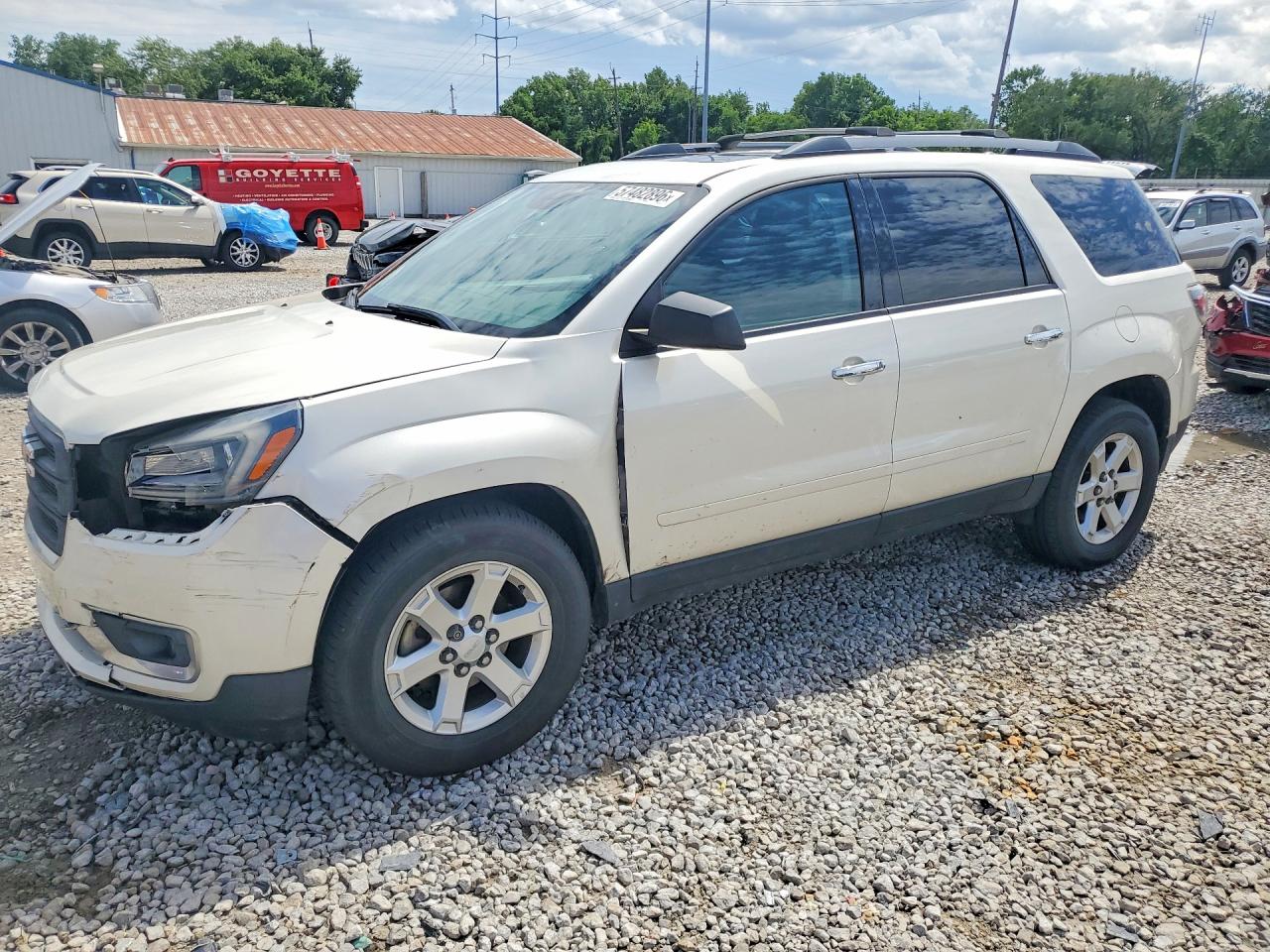 2014 GMC Acadia SLE, VIN 1GKKVPKD6EJ178701 — Front end