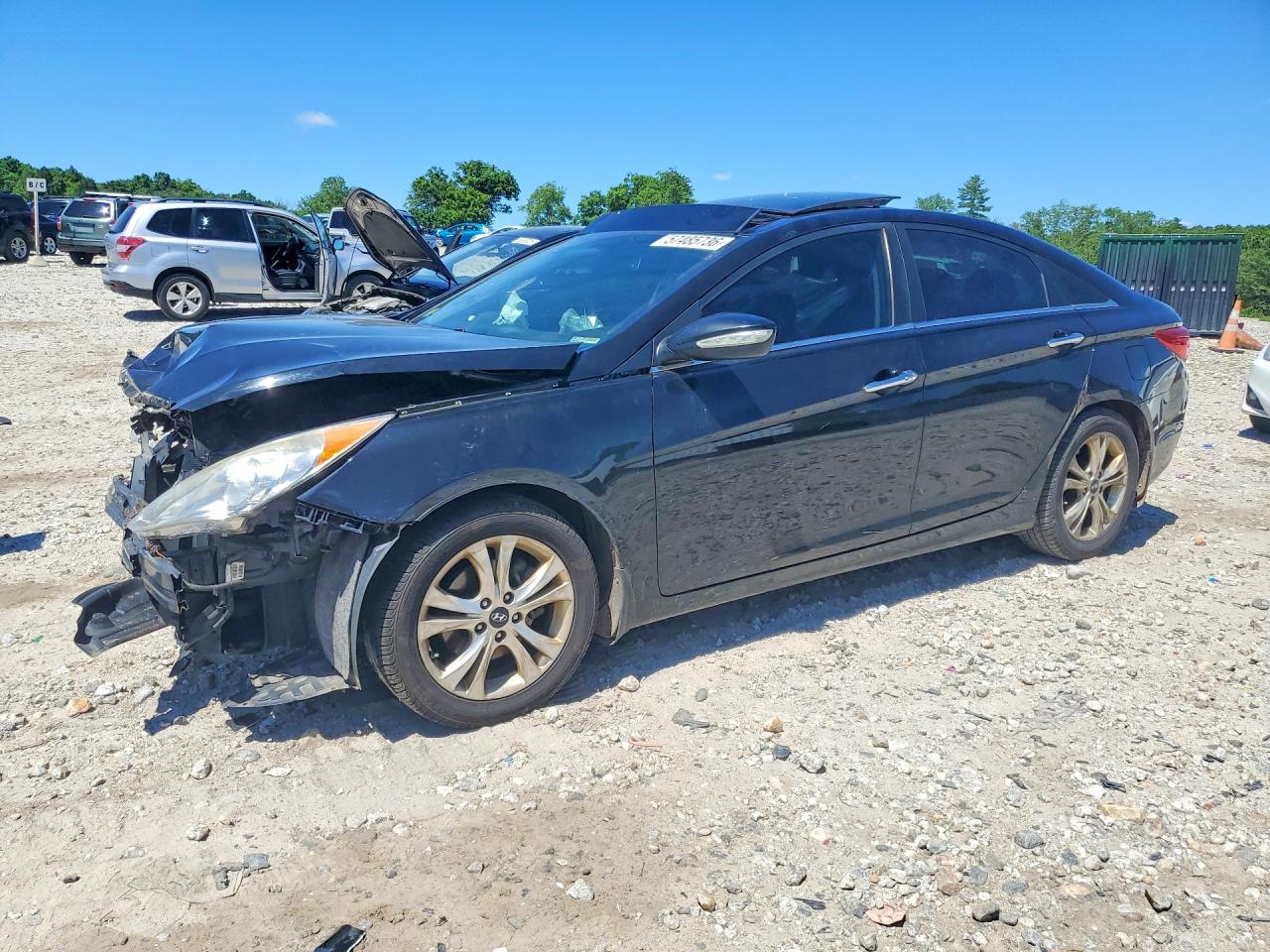 2012 Hyundai Sonata Limited, VIN 5NPEC4AC2CH480675 — Front end