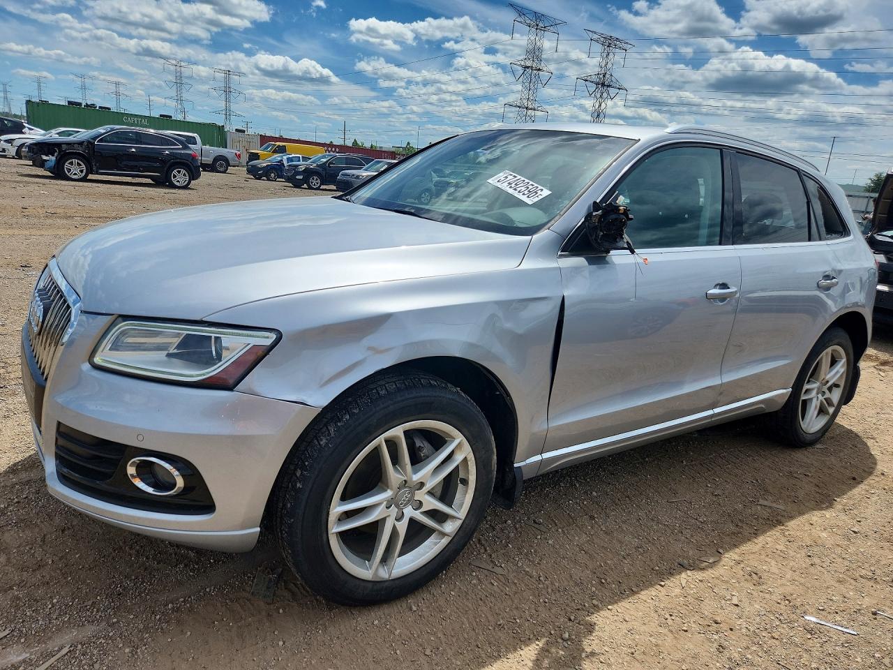 2015 Audi Q5 Premium Plus, VIN WA1LFAFP2FA058565 — Water / flood