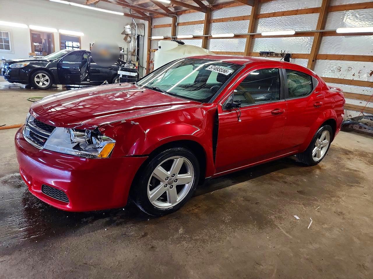 2013 Dodge Avenger SE, VIN 1C3CDZAB6DN518391 — Front end