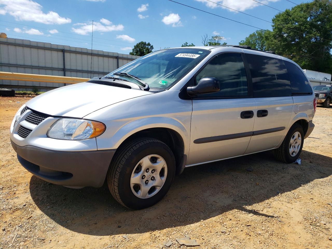 2002 Dodge Caravan SE, VIN 1B4GP25332B652219 — Rear end