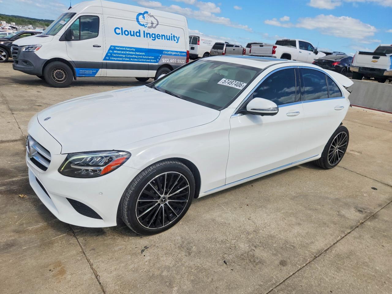 2020 Mercedes-Benz C 300, VIN WDDWF8DBXLR561704 — Rear end
