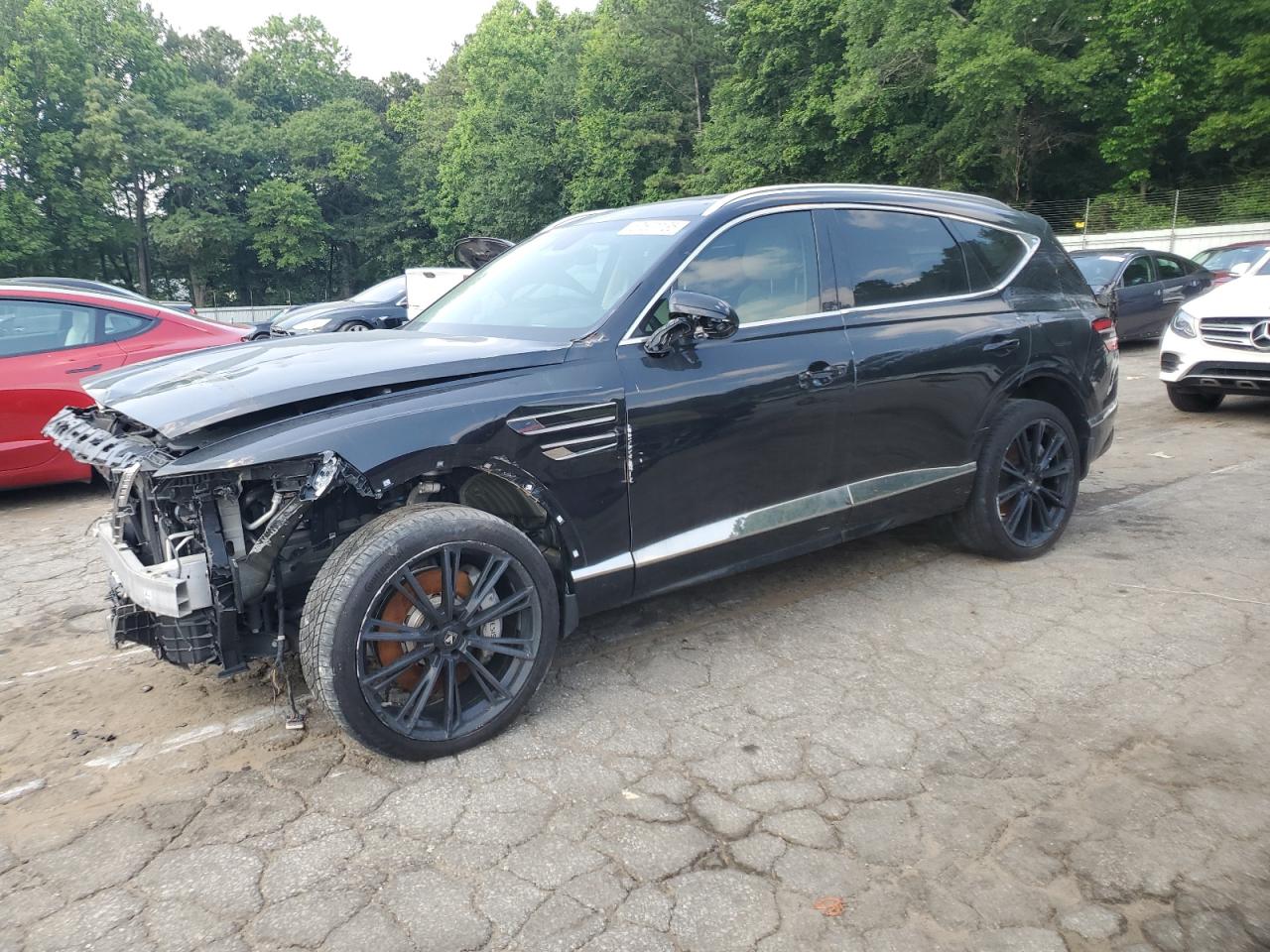 2024 Genesis GV80, VIN KMUHCESC1RU150930 — Front end