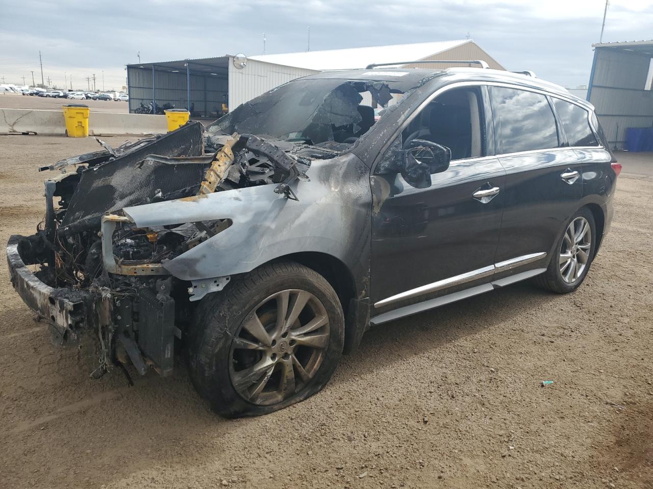 2013 Infiniti JX35, VIN 5N1AL0MM4DC326229 — Engine fire