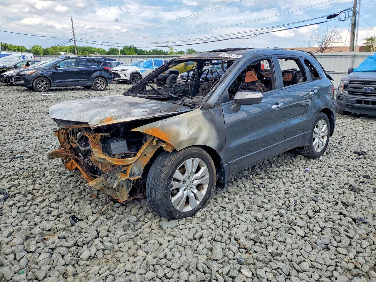 2011 Acura RDX, VIN 5J8TB2H21BA004565 — Interior fire