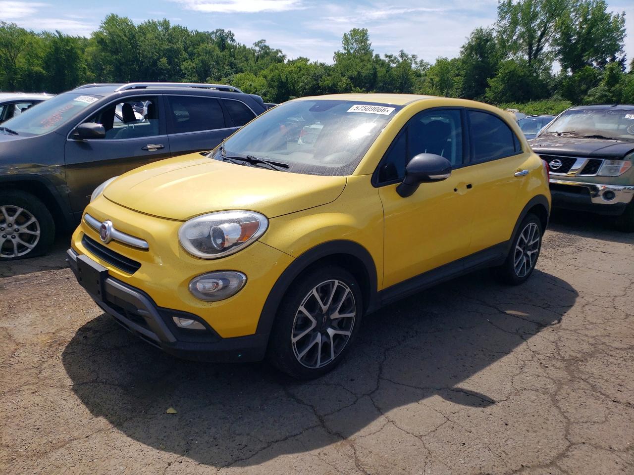 2017 FIAT 500X Trekking, VIN ZFBCFXCB0HP518679 — Бок