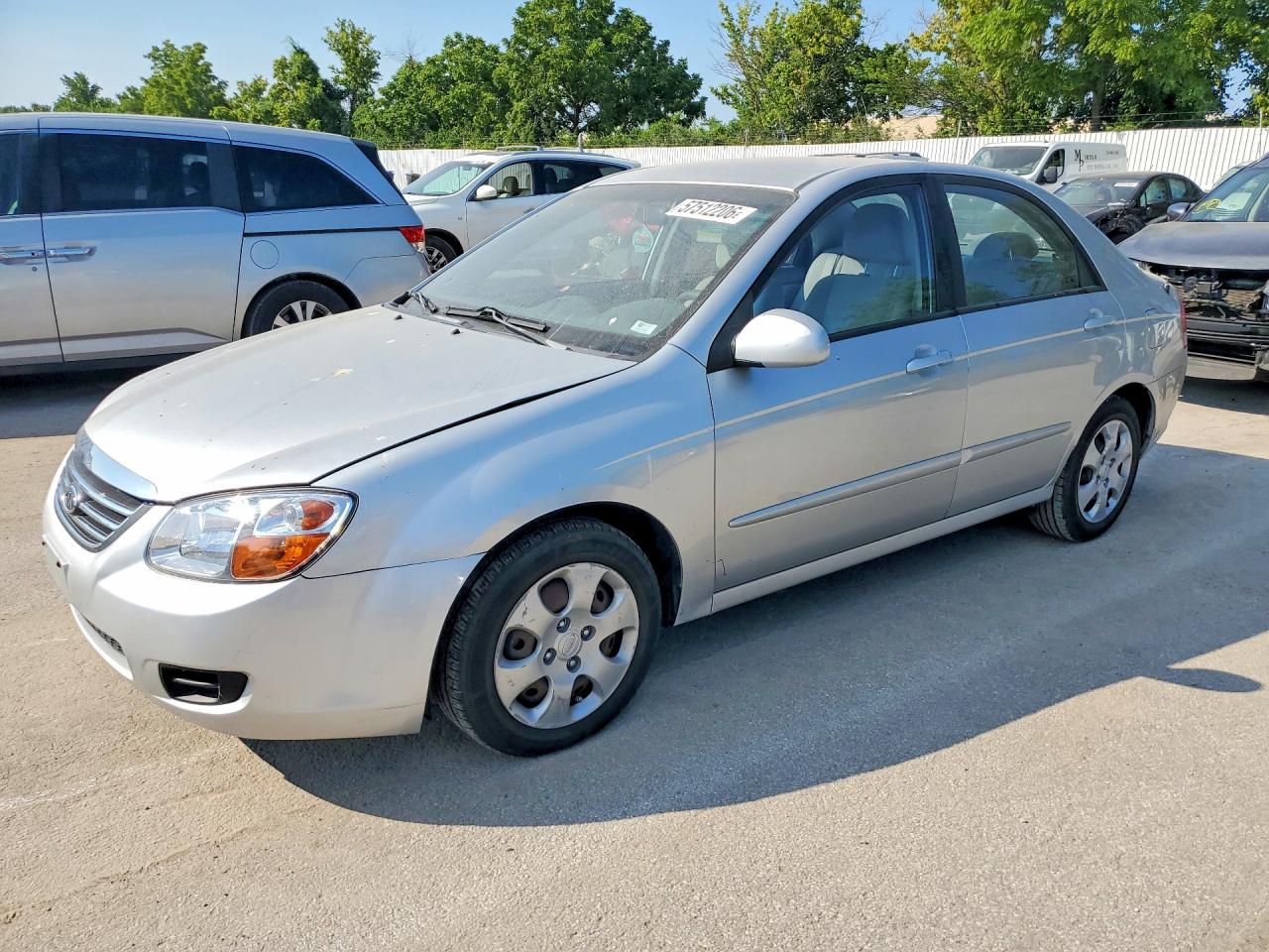 2009 Kia Spectra EX, VIN KNAFE221195666844 — Normal wear