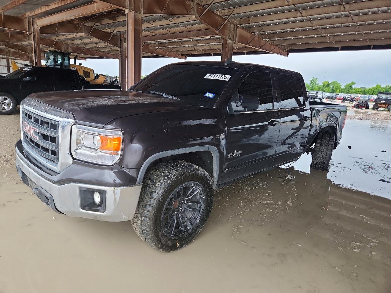 2015 GMC Sierra 1500 SLE, VIN 3GTP1UEC5FG352307 — Rear end