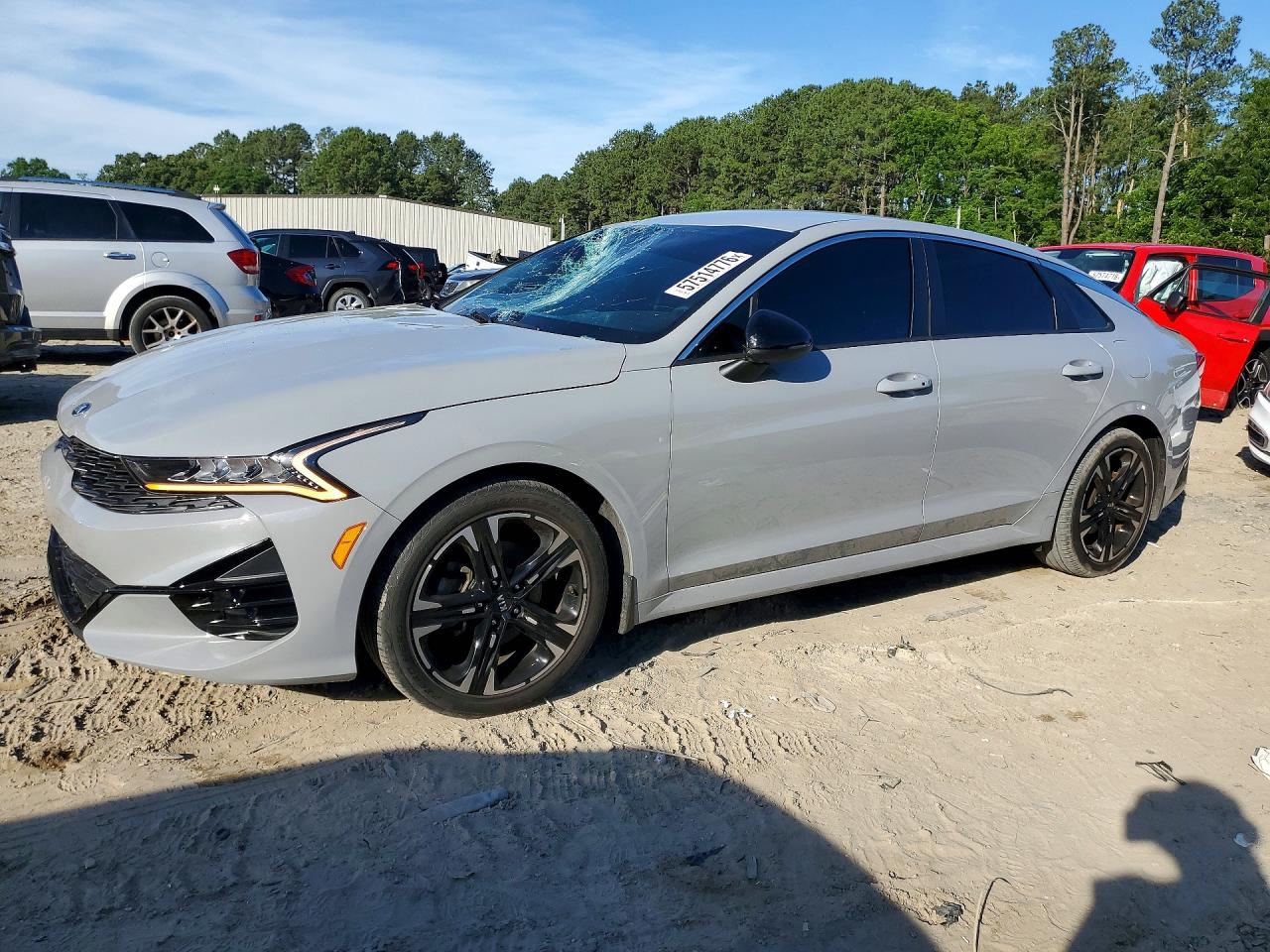2021 Kia K5 GT-Line, VIN 5XXG64J23MG051694 — Крыша