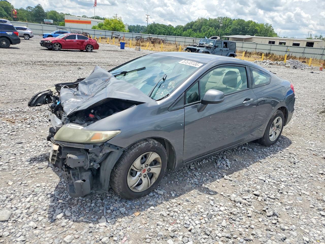 2013 Honda Civic LX, VIN 2HGFG3B50DH510531 — Front end
