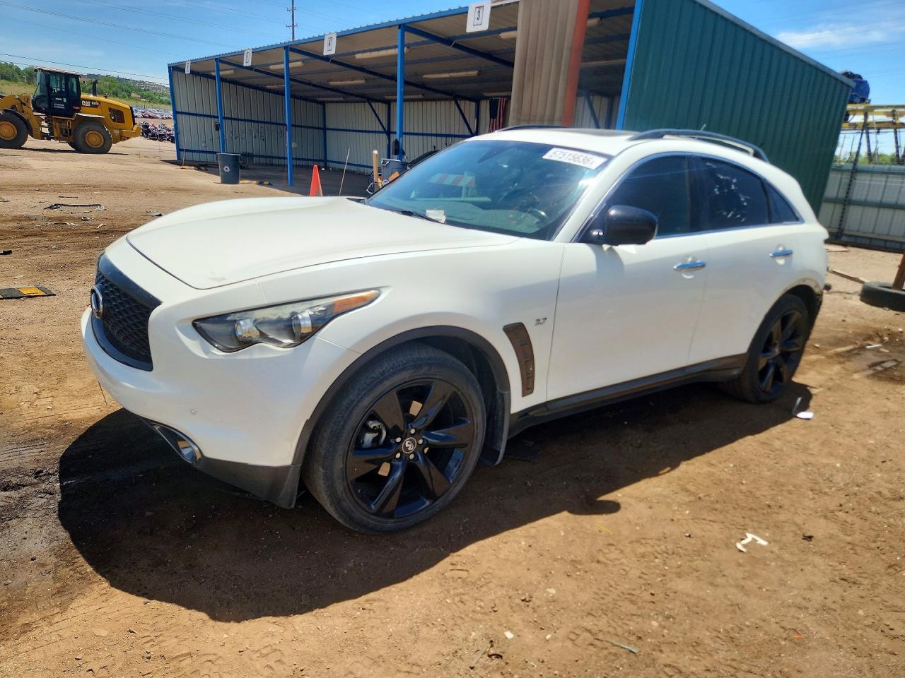 2017 Infiniti QX70, VIN JN8CS1MW6HM414520 — Rear end