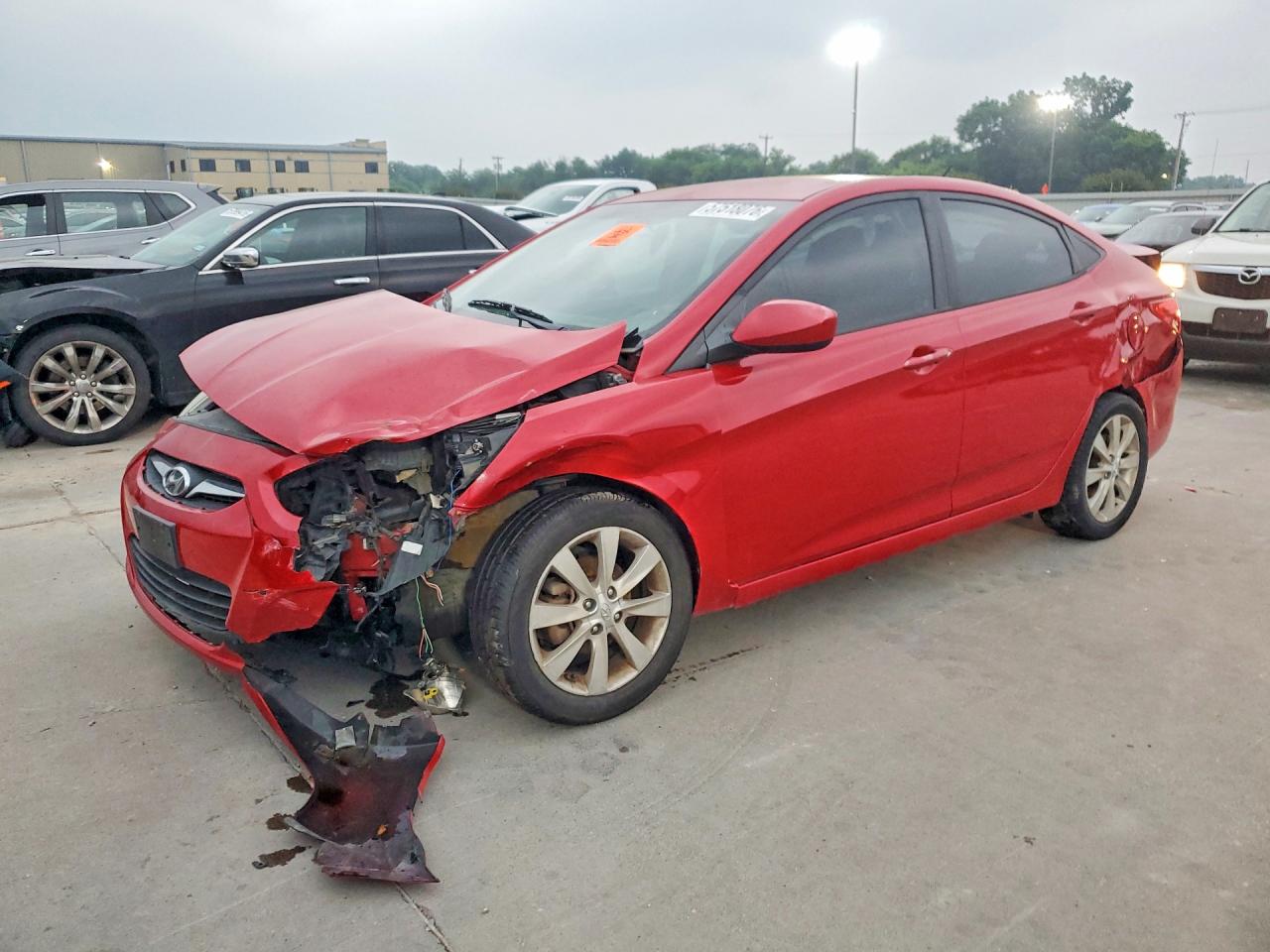 2012 Hyundai Accent GLS, VIN KMHCU4AE0CU055351 — Front end