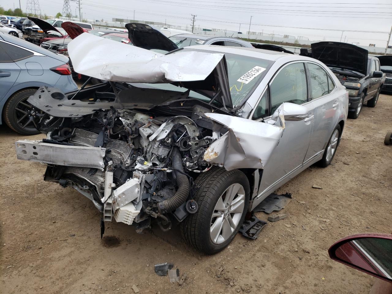 2011 Lexus HS 250h, VIN JTHBB1BA5B2043768 — Front end